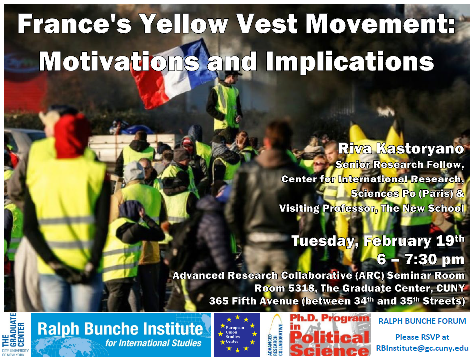 Update: March 5th: France’s Yellow Vest Movement:  Motivations and Implications